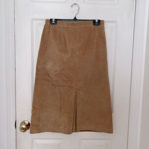 Corduroy tan skirt